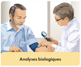 Des examens biologiques